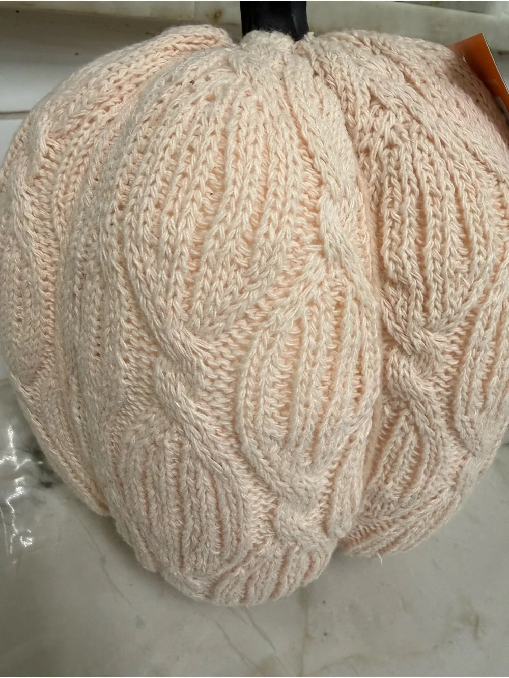 Sweater Knit Pumpkin Decor Fall